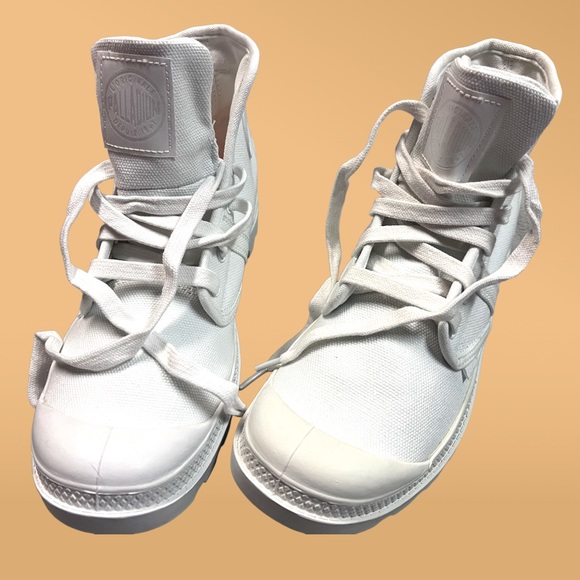 💥HP💥 NWOT Palladium PAMPA high top sneakers in white. Size men’s 8 👟 - Picture 5 of 14